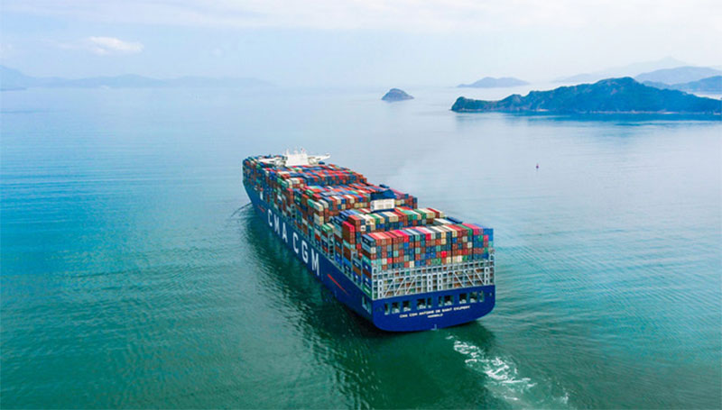 Containerschiff Antoine de St. Exupéry. Foto: CMA CGM (Deutschland) GmbH Shipping Agency